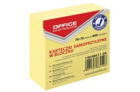 ΑΥΤΟΚΟΛΛΗΤΑ ΧΑΡΤΑΚΙΑ ΣΗΜΕΙΩΣΕΩΝ ΚΥΒΟΣ ΚΙΤΡΙΝΟΣ 76x76mm 400Φ